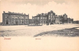 Stendal Deutschland Bahnhof Vintage Postkarte AA107018 - Bild 1 von 2