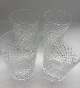 Waterford Crystal Vintage Alana 12 Oz Tumblers Set Of 4 Glasses 4.5” (e) - Picture 1 of 4