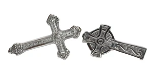 Religious Christian Wall Art CROSSES Artisan Crucifix Jesus Christ God Metal - Picture 1 of 19