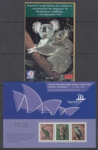 AUSTRALIA SINGAPUR'95/PACIFIC EXPLORER 2005 CINDERELLA M/S's x2 (ID: 133/D62905) - Bild 1 von 1