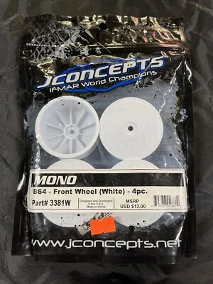 JConcepts 12mm Hex Mono Front Wheel (White) (B64) [JCO3381W] - Image 1 of 3