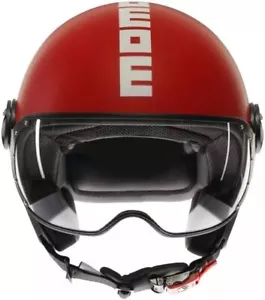 MOMODESIGN FGTR CLASSIC E2206 CANDY MATT RED/WHITE MOMO HELMET - Picture 1 of 2