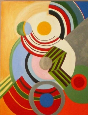 Constant Circles Sonia Delaunay 1946 Orfismo Modernista Abstracto Color Geométrico Foto 1 de 2
