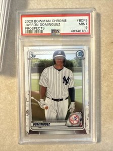 2020 BOWMAN CHROME JASSON DOMINGUEZ 1ST BOWMAN PSA 9 MINT