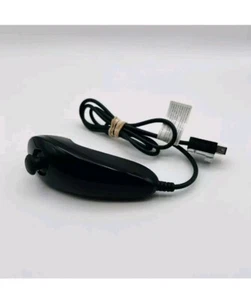 Offizieller Nintendo Wii Nunchuck Nunchuk Controller (RVL-004) Schwarz OEM getestet - Bild 1 von 4