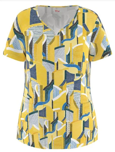 Beverly Hills Uniforms 4 Way Stretch 3 Pocket Scrub Top, Style 451 Col 149 XS-2X - Image 1 of 1