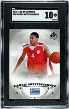 2013-14 UD SP Authentic #36 Giannis Antetokounmpo RC SGC GM 10 Milwaukie Bucks