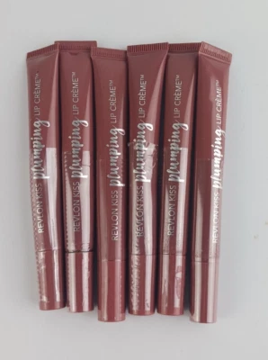 6 PACK REVLON KISS PLUMPING LIP CREME 540 VELVET MINK - Image 1 of 4