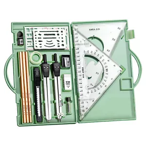 Professional Geometry Set, 16 Pcs, Geometry Kit for Artists and Students - Picture 1 of 10
