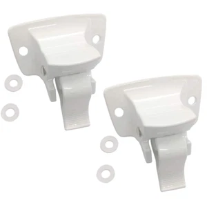 2pcs For Dometic 3314067.004B A&E Sunchaser Patio Awning White Bottom Bracket - Picture 1 of 9