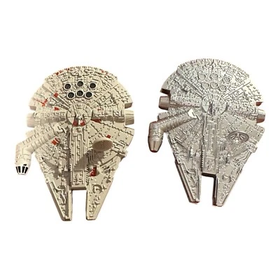 Star Wars Hot Wheels Millennium Falcon звездолеты серебро и обычный лот из 2 - Изображение 1 из 4