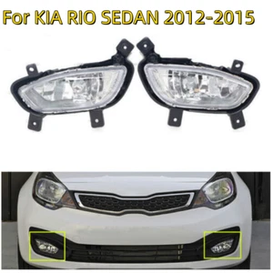 Pair Front Bumper Fog Light Driver&Passenger Side For KIA RIO SEDAN 2012-2015 - Foto 1 di 9