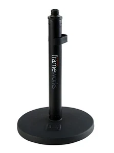 Gator Frameworks Standard Round Base Desktop Microphone Stand with Fixed Height - Picture 1 of 3
