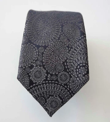 Corbata Z Zegna seda/poliéster cachemira hecha en Italia *Bg0511p Foto 1 de 3