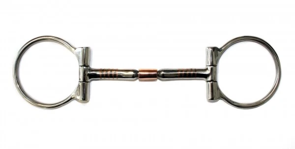 Billy Allen D-Bit aus Edelstahl mit Kupfer-Ring und -Inlays - Gr. 12,5 & 13,5 cm - Bild 1 von 1