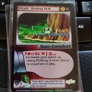 DBZ CCG DENDE HEALING DRILL 77 HOLO FOIL FRIEZA SCORE DRAGON BALL Z Near Mint - Foto 1 di 2
