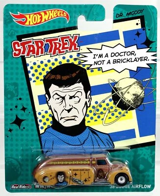 Hot Wheels '38 Dodge Airflow Dr. Mccoy Star Trek Pop Culture - BDR77 Brown 1:64 - Image 1 of 4