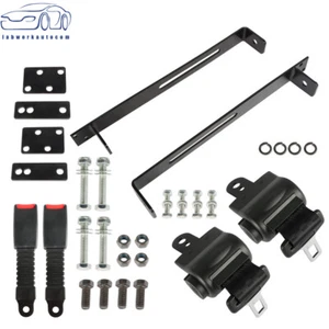 Seat Belts And Bracket Kit For EZGO Yamaha Club Car 2-Retractable Golf Carts - Picture 1 of 12