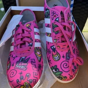 Jeremy Scott Adidas Is P-sole Graphic Trainer Uk Size 8.5 - Picture 1 of 8