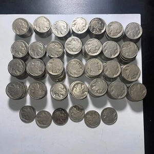 Estate Lot of 286 Circulated Buffalo Nickels - AG/G - Partial & Full Dates - Picture 1 of 7