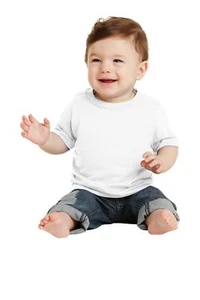 Port & Company Infant Short Sleeve Core Cotton Crew Neck Stylish T-Shirt CAR54I - Picture 1 of 11