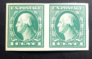 US Scott #481 Washington Coil Imper. Horizontal pair, Mint-Hinged - Picture 1 of 2