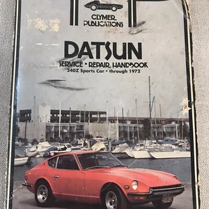 Vtg Clymer Publication Datsun Service Repair Handbook 240Z Sports Car Thru 1972 - Picture 1 of 12