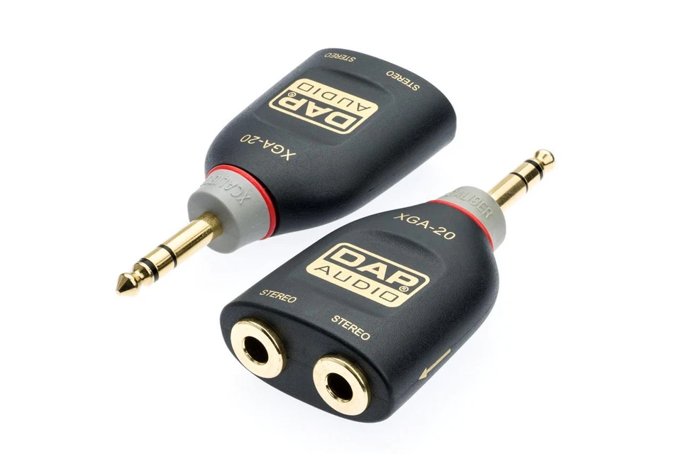 Enchufe conector estéreo 6,35 mm (1/4") x 2 a 6,35 mm (1/4") conector estéreo XGA20 Foto 1 de 1