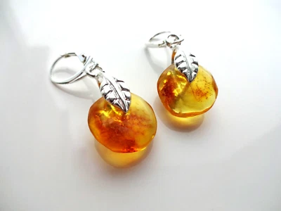 BRINCOS ÂMBAR GENUÍNOS - Imagem 1 de 4