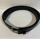 Men's Genuine Black leather strap casual belt Amish crafted made in the USA