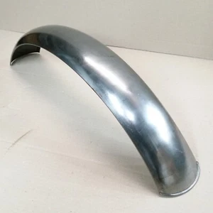 Front Fender Mudguard Custom Universal 4" Raw Steel Lipped NOS - Bild 1 von 6