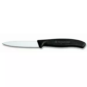 Genuine! VICTORINOX Swiss Made 8cm Classic Paring Knife with Pointed Tip Black! - Picture 1 of 4