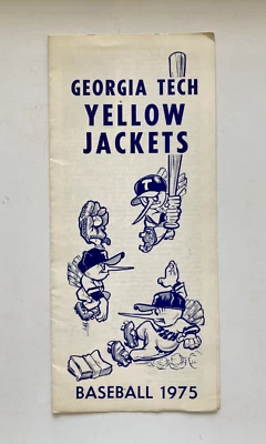 Georgia Tech 1975 chaquetas amarillas guía de medios de béisbol Foto 1 de 2