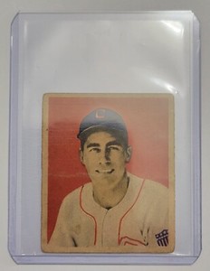1949 Bowman #28 Don Kolloway Rookie Card Chicago W. Sox Good Condition Rare Card