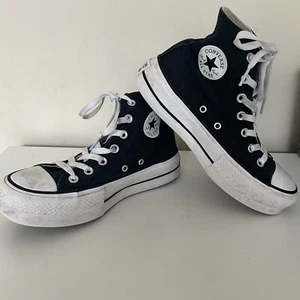 Converse Chuck Taylor All Star Women’s Chunky High Top Black - UK Size 4 - Picture 1 of 8