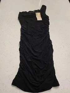New BTFBM Women One Shoulder Sleeveless Black Dress Medium M - Picture 1 of 3