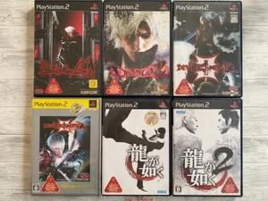 SONY PS2 Devil May Cry 1 2 3 & Special edition & Ryu ga Gotoku 1 2 from Japan - Picture 1 of 18