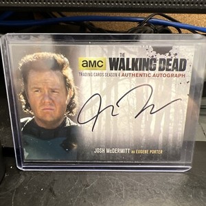 WALKING DEAD SEASON 4 Signed JOSH MCDERMITT/EUGENE AUTOGRAPH CARD  JMD2