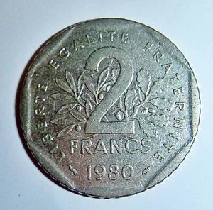 Liberte, Egaitem Fratertnite - FRANCE - 2 Franc Coin - 1980 - Republic - C.238 - Picture 1 of 2