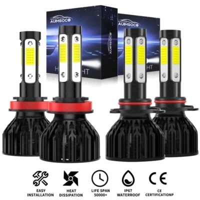 For Toyota Camry 2007 2008 2009-2018 LED Headlight High Low Beam Bulbs Kit White - Imagem 1 de 4