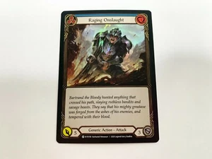 Raging Onslaught (Blue) FOIL Welcome To Rathe UNLIMITED Flesh and Blood WTR190 - Imagen 1 de 2
