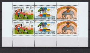 Netherlands 1976 - Children stamps S/S MNH - Imagen 1 de 1