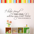 Gorgeous Song of 3:4 Love Quote Sticker for Wall Decor
