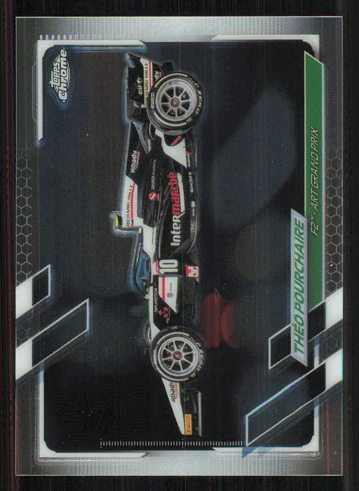 2021 Topps Chrome Formula 1 #136 Theo Pourchaire/F2 Cars - Image 1 of 2