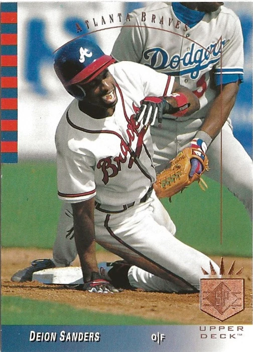 1993 Upper Deck SP Deion Sanders #62 Atlanta Braves - Image 1 of 1