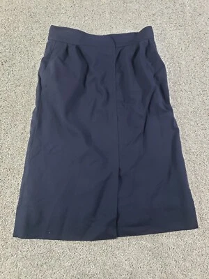 Falda de lana Louis Feraud Paris vintage para mujer 44 azul forrada vintage Foto 1 de 4