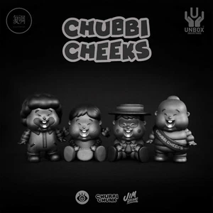 Figuras de vinilo Chubbi Chunk Cheeks Jim Dreams H6CM versión negra sin caja - Imagen 1 de 5