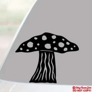 MUSHROOM Vinyl Decal Sticker Car Window Wall Bumper Magic Fungus Psychedelic Jdm - Picture 1 of 2