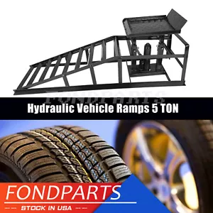 1pc Heavy Duty Auto Car Truck Service Ramp Lift Hydraulic Lift Frame Home 5T - Picture 1 of 6