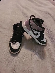 Nike Air Jordan 1 Mid SE PS Zen Master Black Coral Pink White DM6215-001 Sz 1.5Y - Picture 1 of 7